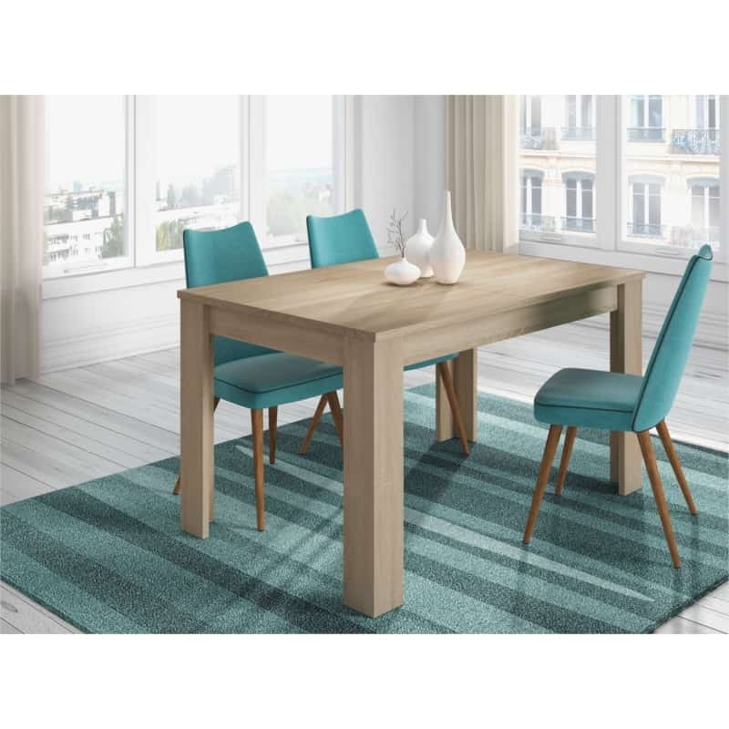 Extendable dining table L140, 190 cm VESON (Light oak) - image 58026