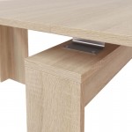 Table à manger extensible L140, 190 cm VESON (Chêne clair)