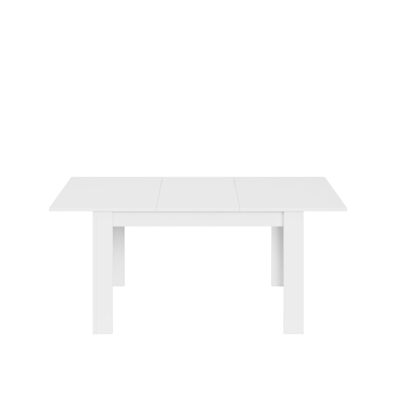 Tavolo da pranzo allungabile L140, 190 cm VESON (Bianco lucido)