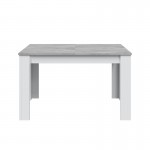 Tavolo da pranzo allungabile L140, 190 cm VESON (Bianco, cemento)