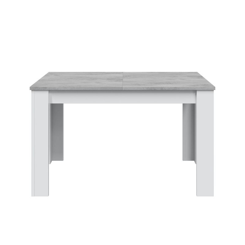 Table à manger extensible L140, 190 cm VESON (Blanc, béton) - image 58039
