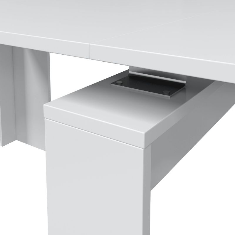Table à manger extensible L140, 190 cm VESON (Blanc) - image 58060