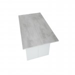 Table auxiliaire extensible L120xP35, 70 cm VESON (Blanc, béton)