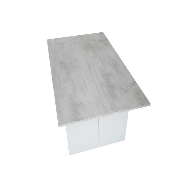 Table auxiliaire extensible L120xP35, 70 cm VESON (Blanc, béton) - image 58065