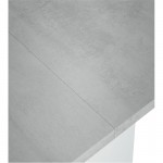 Tavolo ausiliario allungabile L120xD35, 70 cm VESON (Bianco, cemento)