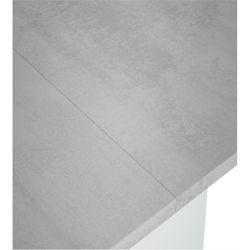 Table auxiliaire extensible L120xP35, 70 cm VESON (Blanc, béton) - image 58066