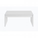 Table basse à plateau relevable L102xH43, 54 cm VESON (Blanc brillant)