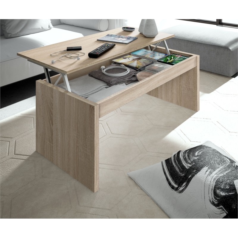Coffee table with lifting top L102xH43, 54 cm VESON (Light oak) - image 58107