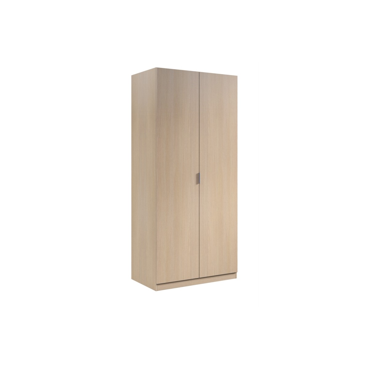 Armoire penderie 2 Portes L82xH180 cm VADIM (Chêne)