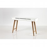 Scandinavian desk 3 drawers 120 cm ANNIKA (White)