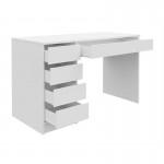 Desk 5 drawers 120 cm CARDE (White)