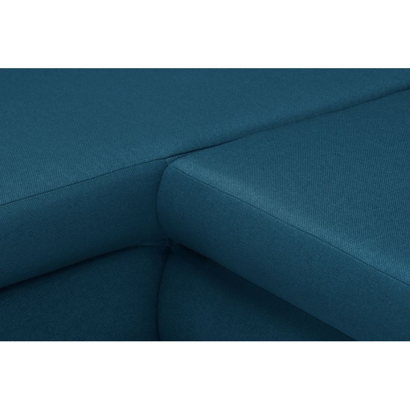 Convertible corner sofa 5 places fabric Left Corner CHAPUIS (Petrol blue) - image 58899