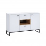 Sideboard 2 doors and 2 drawers OLIE (White, wood)