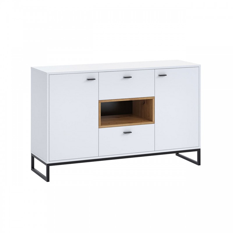 Sideboard 2 doors and 2 drawers OLIE (White, wood) - image 58942