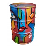 Estatua decorativa resina diseño BARIL STREET ART (H90 cm) (Multicolor)