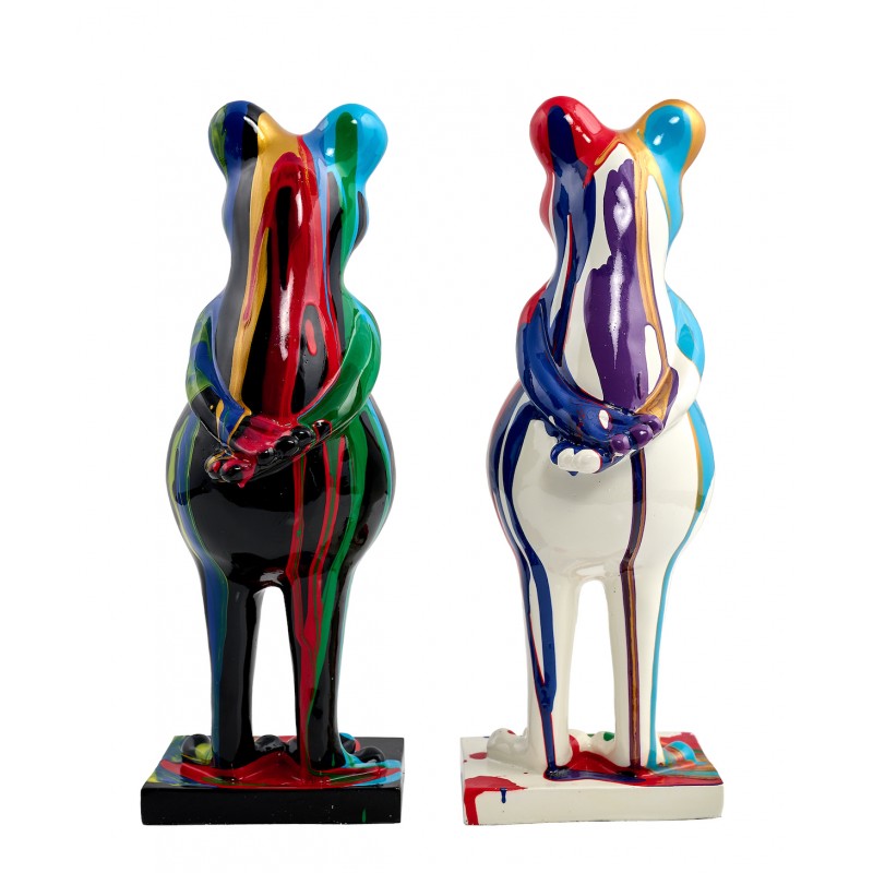 Set of 2 Statues resin design FROG FRANGINE (H31 cm) (Multicolored) - image 59053