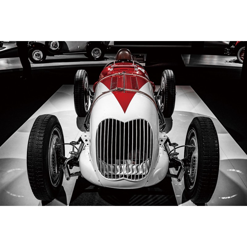 Pintura sobre vidrio CAR F1 (80 x 120 cm) (blanco, rojo, negro) - image 59199