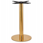 Table leg without brushed metal top MADDOX (45x45x73 cm) (gold)