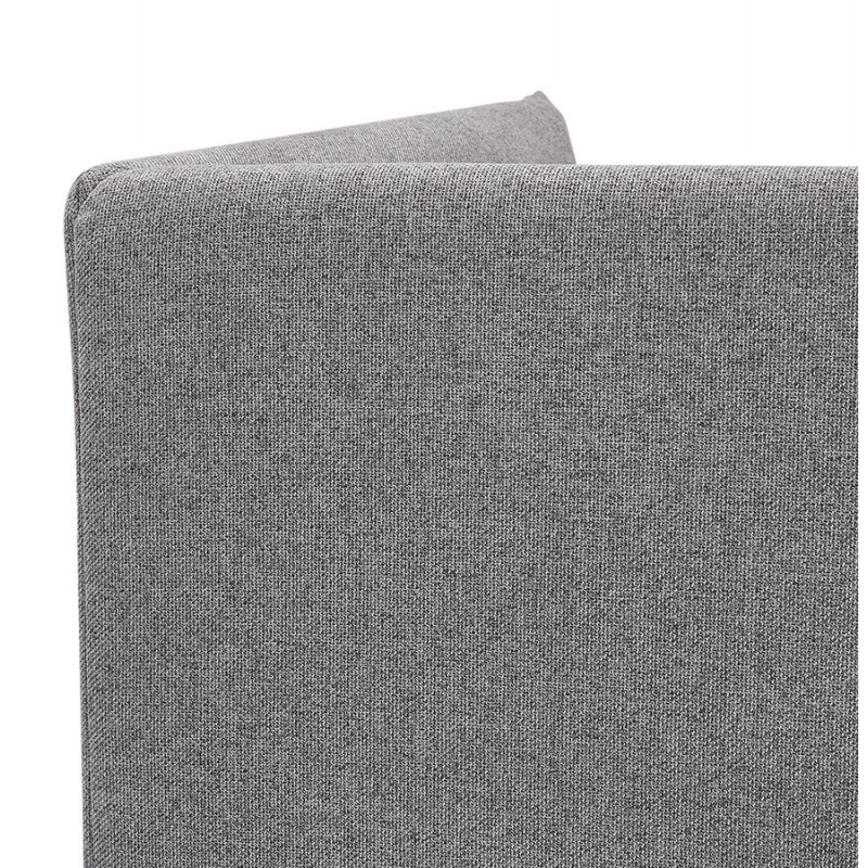 Straight sofa design fabric 2 places DIXON (dark gray) - image 59302