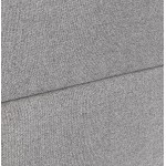 Canapé droit design tissu 2 places DIXON (gris clair)