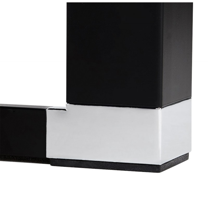 Desk straight meeting table design tempered glass (200x100 cm) BOIN (black) - image 59336