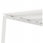 BENCH scrivania tavolo da riunione moderno in legno (140x140 cm) LOLAN (bianco)