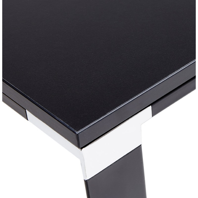 Bureau d'angle design en bois (200x200 cm) CORPORATE - Angle réversible (noir) - image 59383