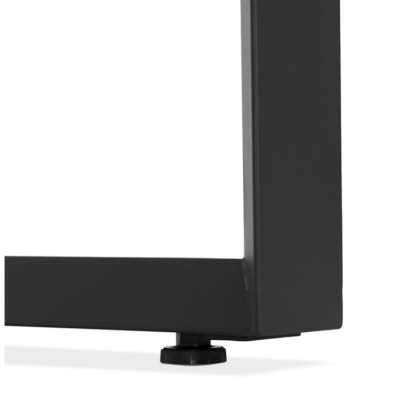 Straight desk design in wood black feet (70x130 cm) COBIE (natural finish) - image 59451