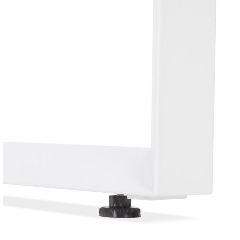 Straight desk design wooden white feet (60x120 cm) OSSIAN (white finish) - image 59469