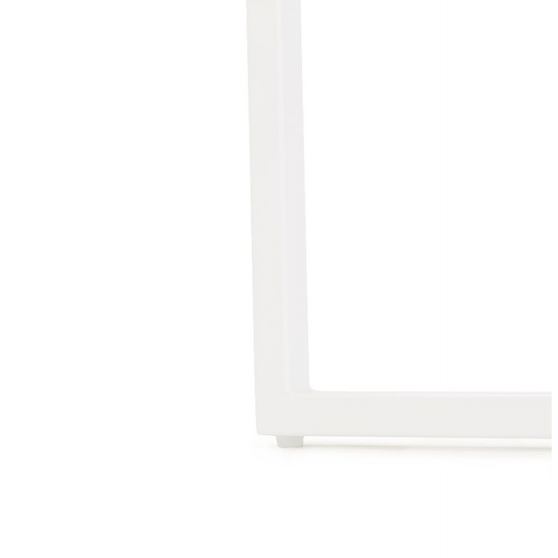 Straight desk design in wood white feet (62x120 cm) ELIOR (natural finish) - image 59612