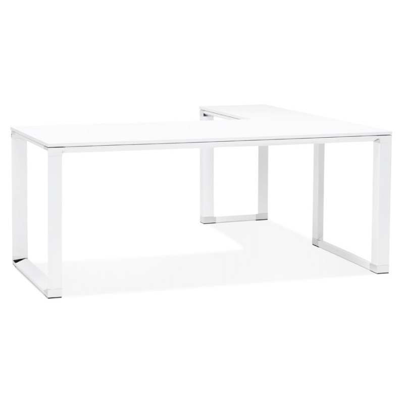 Design corner desk in wood (200x200 cm) CORPORATE (white finish) - image 59616