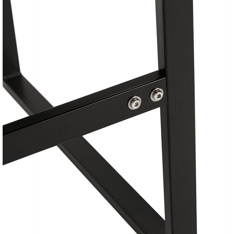 Design gerader Schreibtisch aus Holz schwarze Füße (60x120 cm) ADDISON (schwarzes Finish) - image 59644