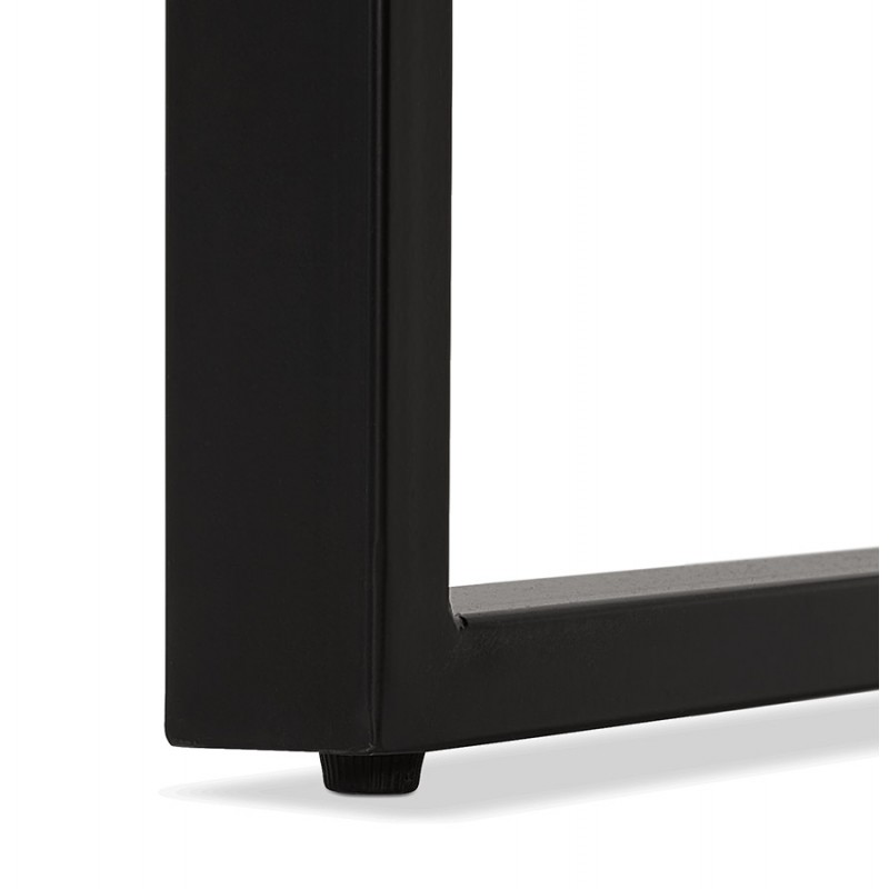 Design gerader Schreibtisch aus Holz schwarze Füße (60x120 cm) ADDISON (schwarzes Finish) - image 59646