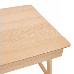 Diseño de escritorio recto en madera (70x120 cm) CURT (acabado natural)