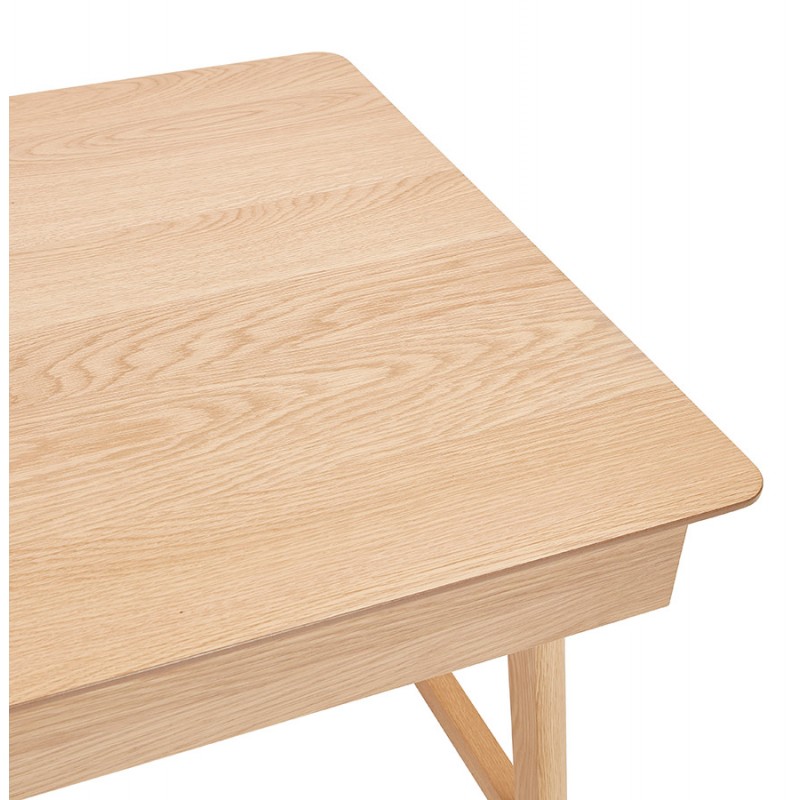 Diseño de escritorio recto en madera (70x120 cm) CURT (acabado natural) - image 59654