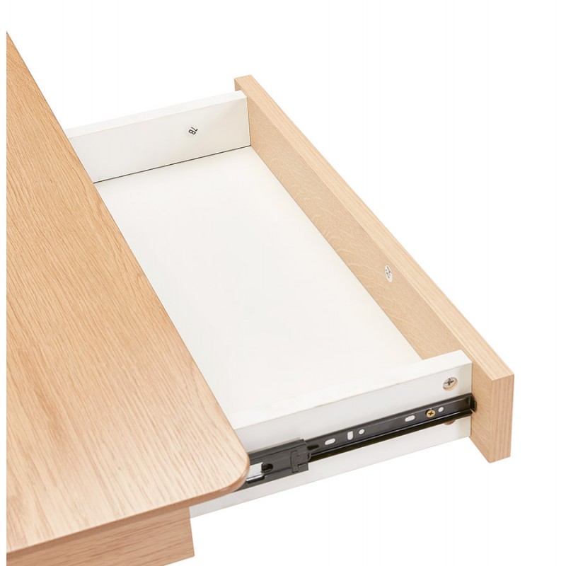 Geradliniges Schreibtischdesign aus Holz (70x120 cm) CURT (naturbelassen) - image 59657