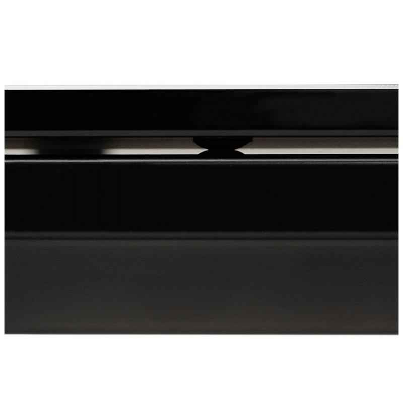 Bureau haut design en verre trempé (70x140 cm) BOIN MAX (finition noir) - image 59665