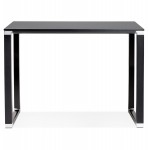 High design wooden desk (70x140 cm) BOUNY MAX (black finish)