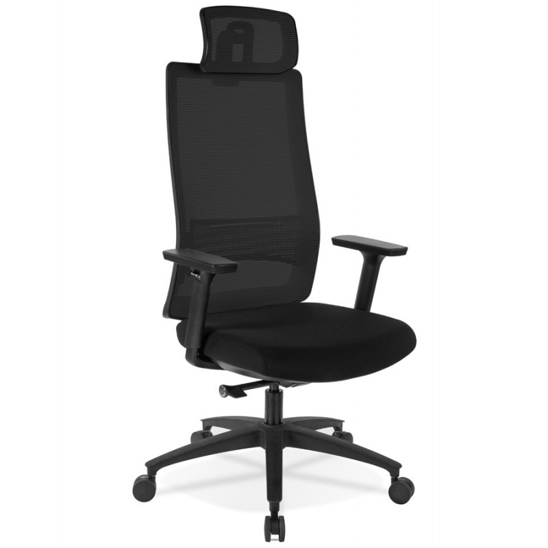Ergonomic office chair in DALLAS fabric (black) - image 59714
