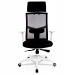 Ergonomic office chair in MIAMI fabric (white, black)
