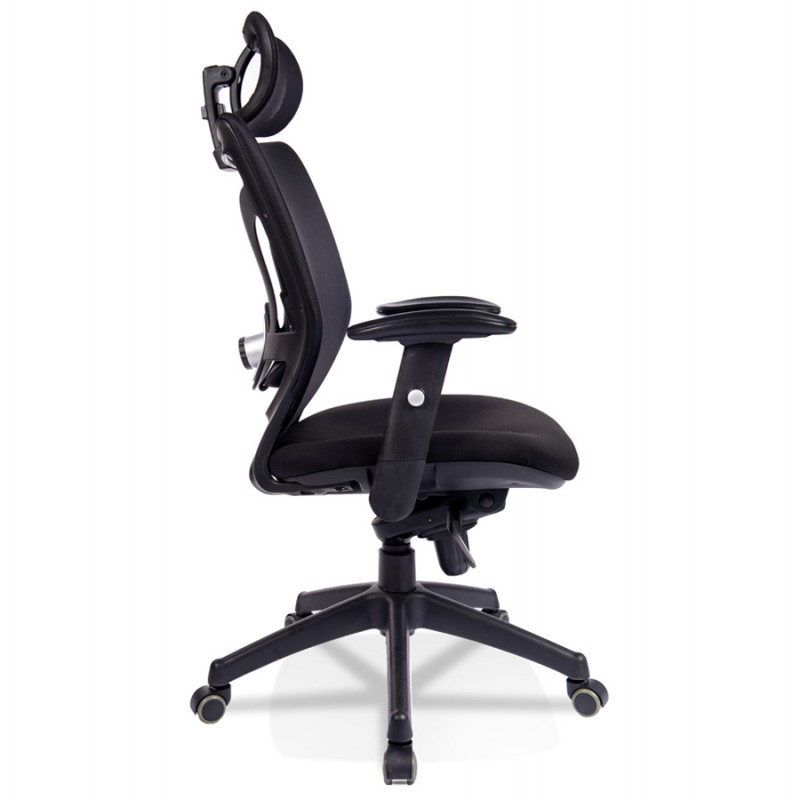 Ergonomic office chair in SEATTLE fabric (black) - image 59736
