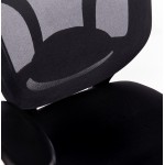 Fauteuil de bureau ergonomique en tissu SEATTLE (noir)