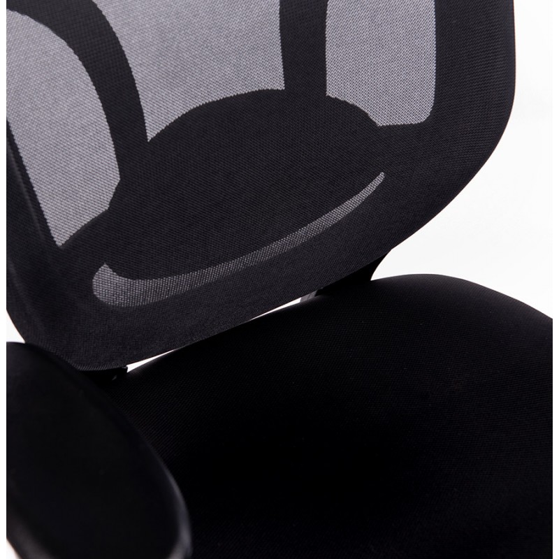 Ergonomischer Bürostuhl aus SEATTLE-Stoff (schwarz) - image 59741