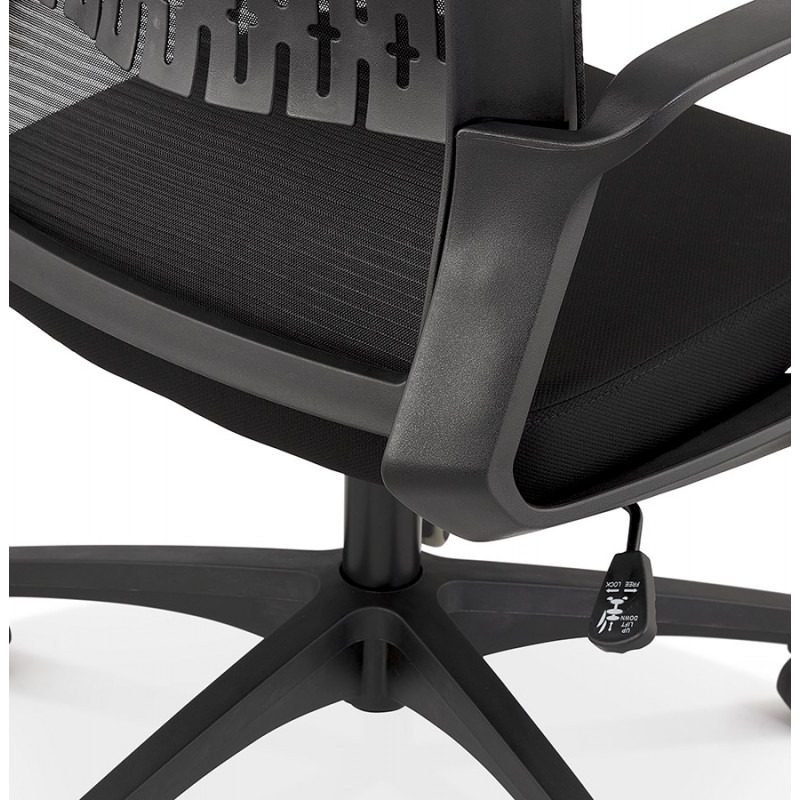 Design-Bürostuhl aus MATTIA-Stoff (schwarz) - image 59756