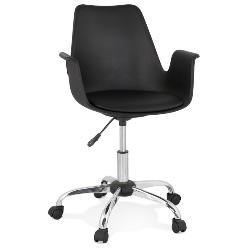 Office chair with armrests LORENZO (black) - image 59760