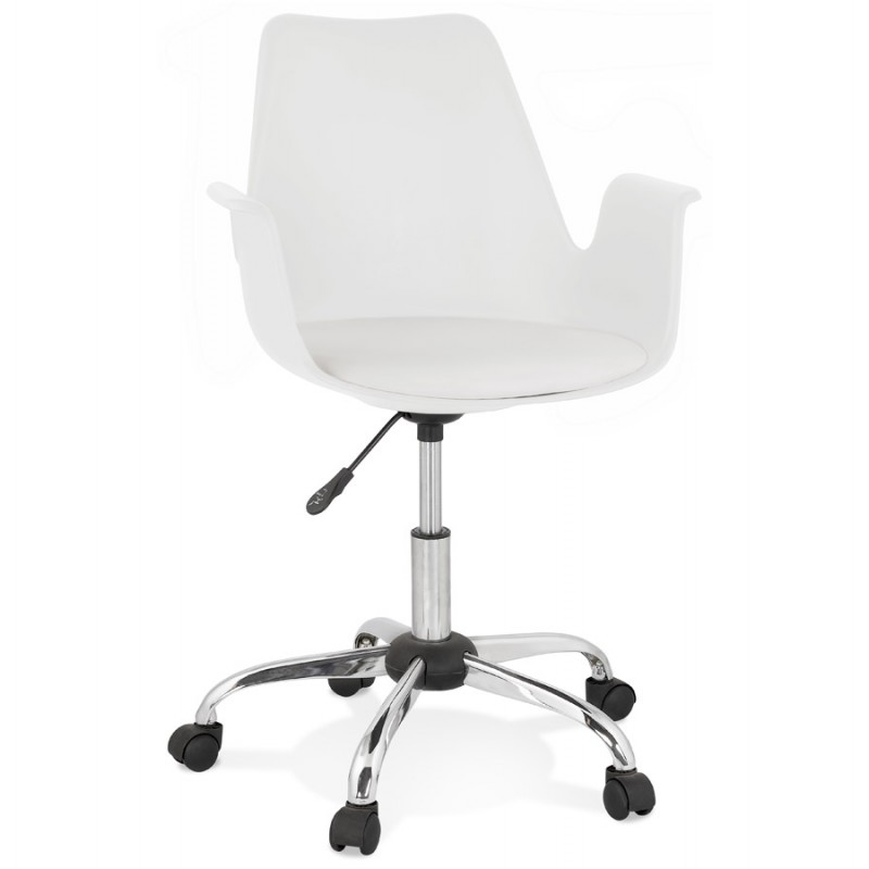 Chaise de bureau avec accoudoirs LORENZO (blanc) - image 59773
