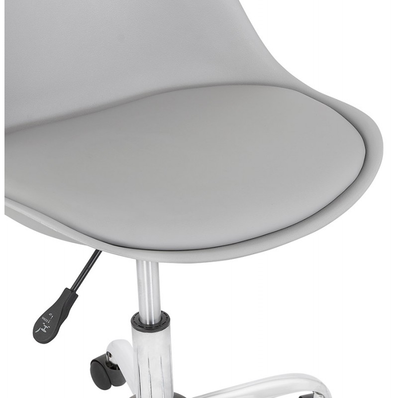 Chaise de bureau design sur roulettes ANTONIO (gris) - image 59791