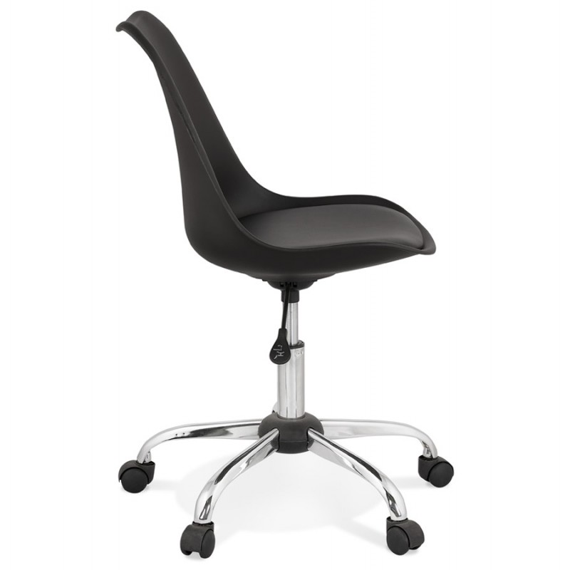 Chaise de bureau design sur roulettes ANTONIO (noir) - image 59799