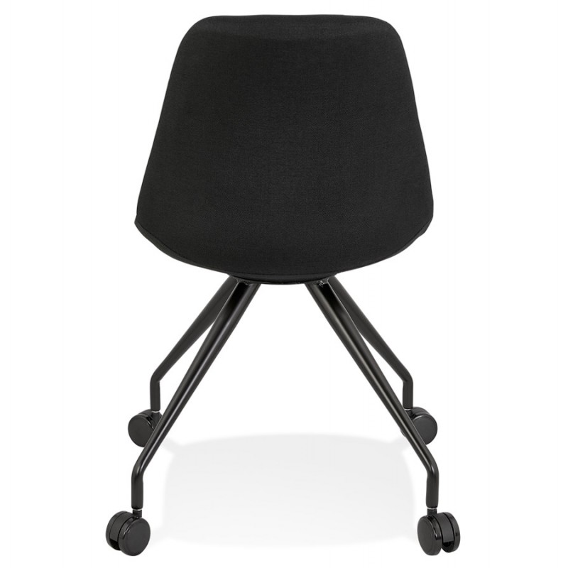 Design Bürostuhl auf Rollen aus ARISTIDE Stoff (schwarz) - image 59847