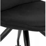 Design Bürostuhl auf Rollen aus ARISTIDE Stoff (schwarz)